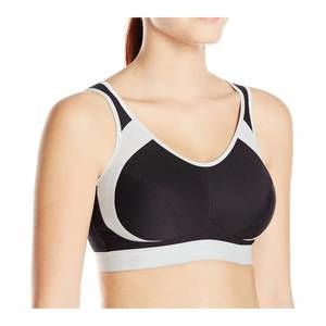 NEW ANITA maximum control wire-free sports bra in black/grey